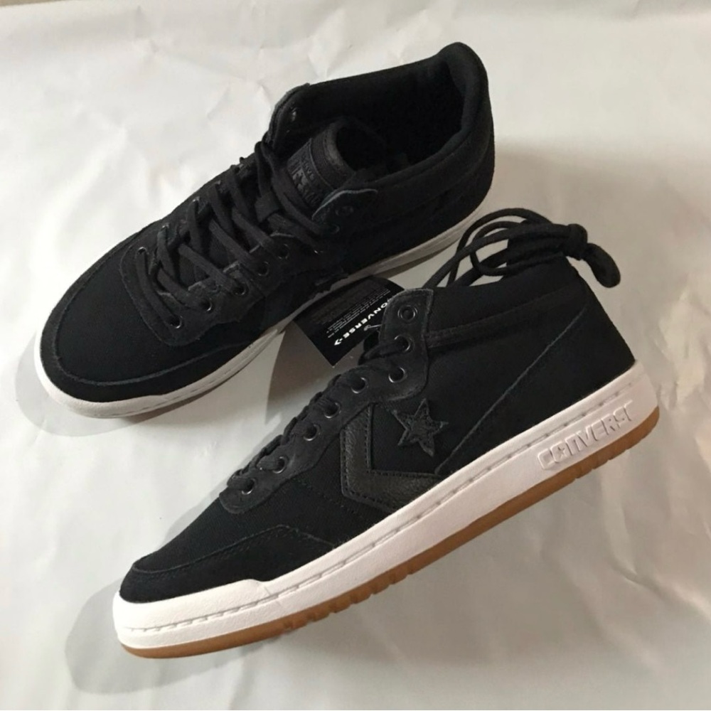 Converse Fastbreak Mid Black Sz 6M/7.5W